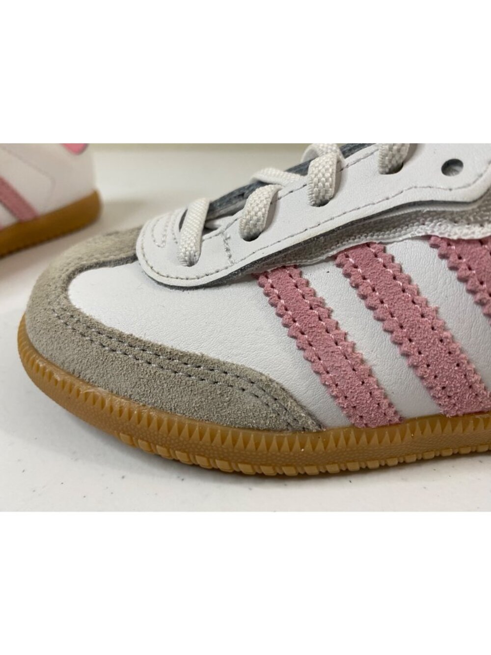 Adidas Unisex Kids Samba OG Comfort Closure Elastic Lace Shoes Size 10K - Picture 5 of 14